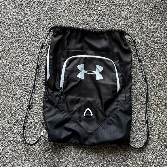 Black Under Armour Drawstring Gym Bag - Picture 1 of 5